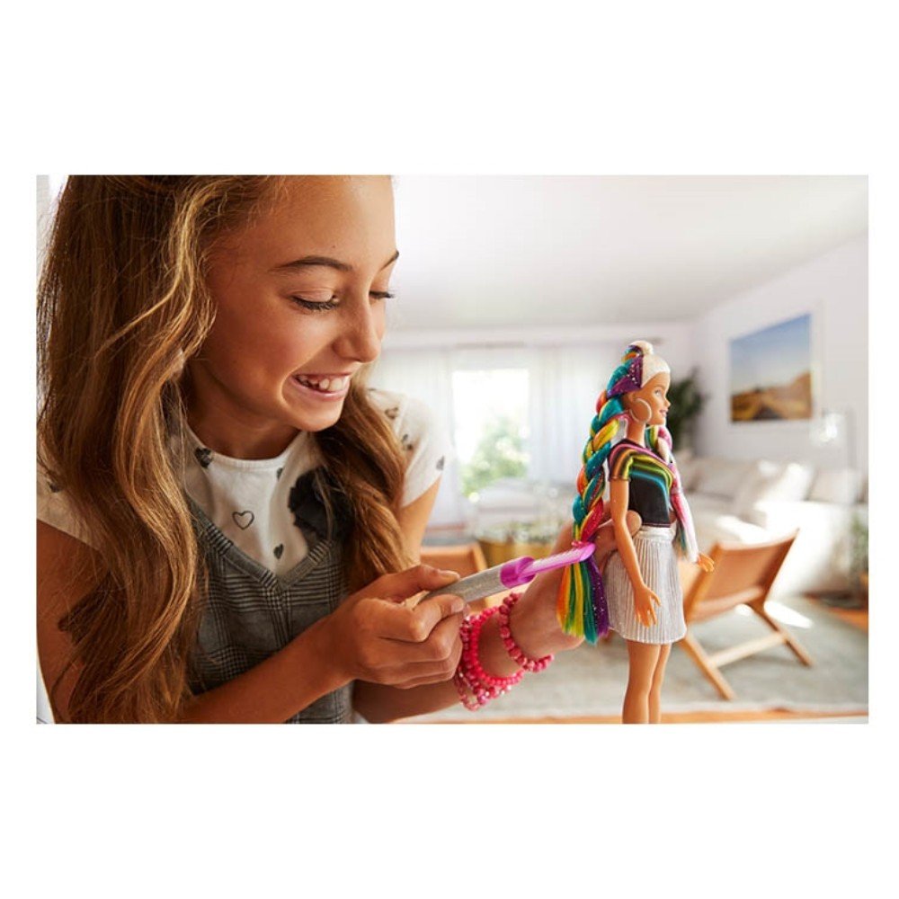 barbie peinados de arcoiris ripley