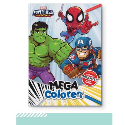 VERTICE - Libro Mega Colorea Marvel Hero Mar20 - UN