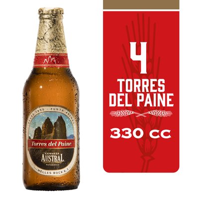 AUSTRAL - Pack Cerveza Torres Del Paine -  4 x 330 cc 