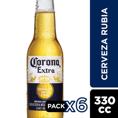 CORONA - Pack De Cerveza - 6 x 330 cc