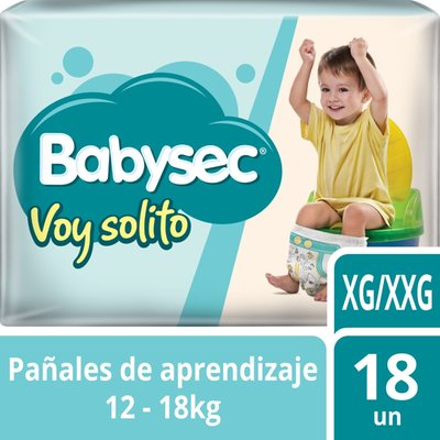BABYSEC - Pañal de Bebé Voy Solito - 18 UN