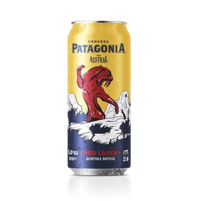 PATAGONIA - Cerveza Red Lager - 470 CC