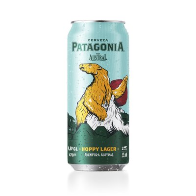 PATAGONIA - Cerveza Hoppy Lager - 470 CC