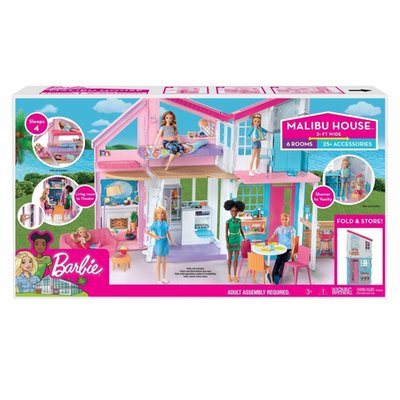 BARBIE - Casa de Muñeca Barbie Estate Malibu con más de 25 accesorios