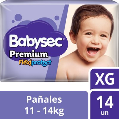 BABYSEC - Pañales Súper Premium XG - 14 UN