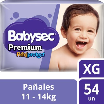 BABYSEC - Pañales Premium XG - 54 UN