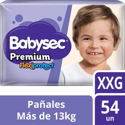 BABYSEC - Pañales Premium FlexiProtect XXG - 54 UN