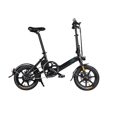 FIIDO - Bicicleta eléctrica plegable 14" D3 negra - Electromovilidad