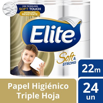 ELITE - Papel Higiénico Triple hoja - 24 UN