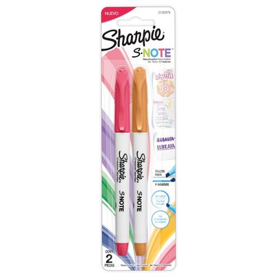 SHARPIE - 2 Destacadores Sharpie Note Blister Pastel - UN