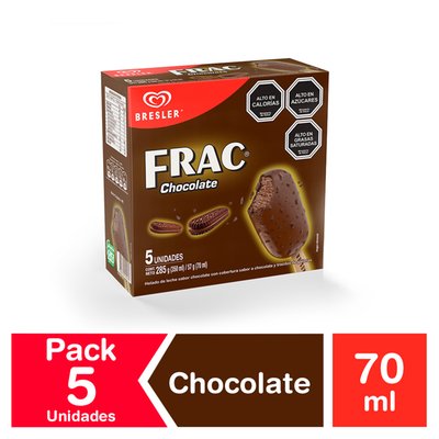 BRESLER - Helado Multipack Frac Chocolate - PACK 5x70 ML