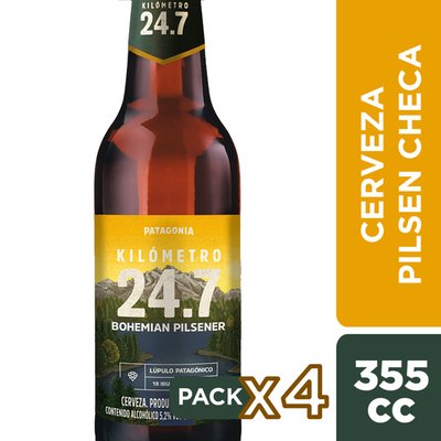 TOTTUS - Cerveza Bohemia Pilsener Botella 4 X 355 CC - 4 x 355 cc