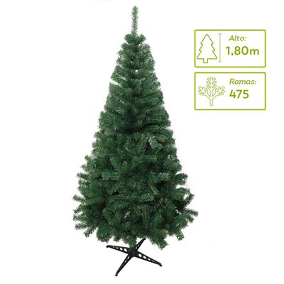 undefined - Árbol de Navidad 1,8 metros 475 Ramas con Base Plástica