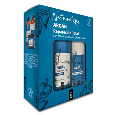 MURANA - Pack Shampoo 400 ML + Acondicionador 400 ML Argan Naturology - 2 UN X 400 ML