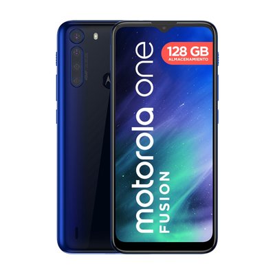 MOTOROLA - Smartphone ONE FUSION 128GB/4GB RAM azul océano - Celulares
