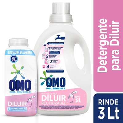 OMO - Detergente Líquido Hipoalergénico Para Diluir - 500 ml