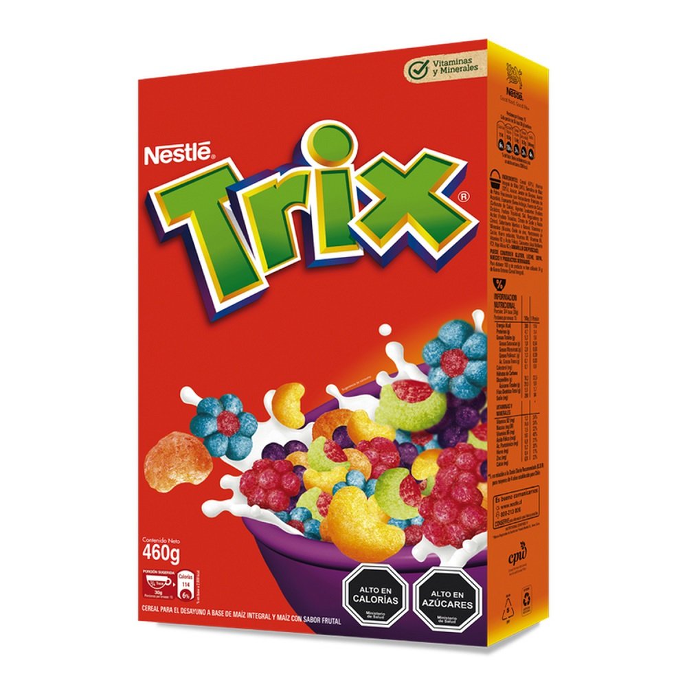 etiqueta nutricional de cereales trix