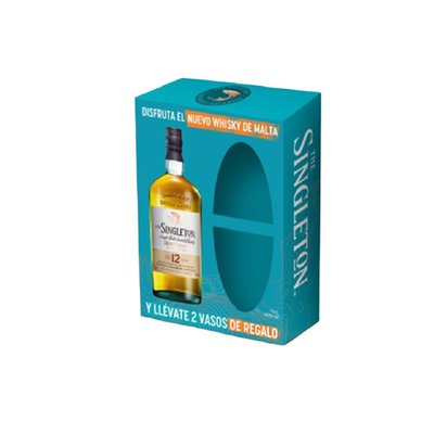 SINGLETON - Pack Whisky 12 años 700 ml + Vasos - 700 ML