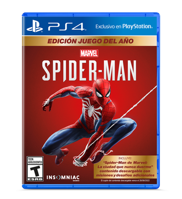 PLAYSTATION - Juego PS4 Spiderman Goty ED - CONSOLAS Y VIDEOJUEGOS