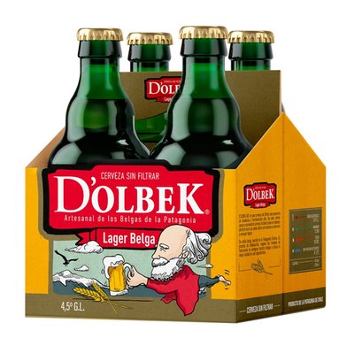 Dolbek - Fourpack Cerveza Lager Dolbek - 4 UN X 330 CC