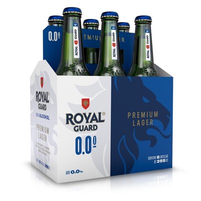 Royal Guard - Pack Cerveza Lager Botella 0º GL - 6 x 355 CC