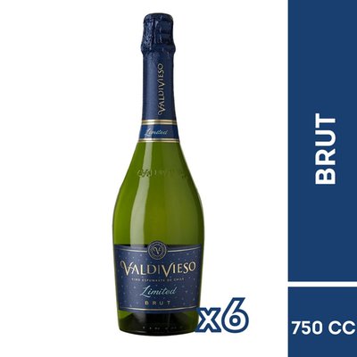 VALDIVIESO - Espumante Brut Limited 12° - 6 X 750 CC