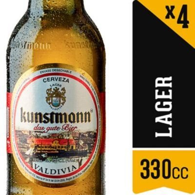 KUNSTMANN - Pack Cerveza Lager Botella - 4 UN X 330 CC