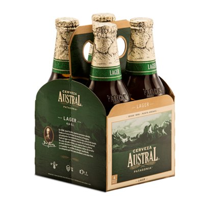 AUSTRAL - Pack Cerveza Lager Botella - 4 UN X 330 CC