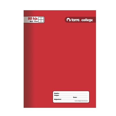 TORRE - Cuaderno Collage Liso 7mm 80 Hojas - UN