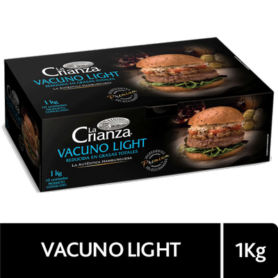 LA CRIANZA - Hamburguesa Vacuno Light - PACK 10x100 GR