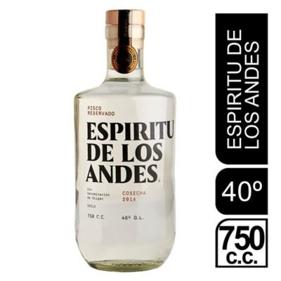 ESPIRITU DE LOS ANDES - Pisco Espiritu De Los Andes  40° Gl - 750 ml